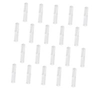 ULTECHNOVO 20 pezzi Astucci Quadrati Trasparenti in Plastica per Penne Sfera Contenitori Portapenne Leggeri e Resistenti Custodie Scuola e Ufficio per Stoccaggio Pratico