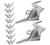 ULTECHNOVO 20 pezzi Charm Origami Gru in Metallo Leggero Pendenti Te per Bracciali e Orecchini Decorazioni Artigianali Resistenti e Facili da Usare