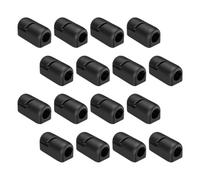 ULTECHNOVO 20 Pezzi Clip la Gestione Cavi in Silicone Nero Morsetti Fissi per Fissaggio Cavi USB e Alimentazione Organizzatori per Scrivania PC e Ufficio