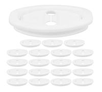 ULTECHNOVO 20 Pezzi Copertura Protettiva Antigraffio per Serratura Porta Gomma Bianca e Ammortizzatore D'urto per Accessori Auto