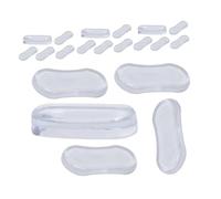 ULTECHNOVO 20 Pezzi in Silicone per Sedile Wc Trasparenti Antiscivolo e Impermeabili Ammortizzatori Silenziosi per Riduzione Rumore e Assorbimento Urti