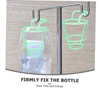 ULTECHNOVO 20 Pezzi Protettiva per Bottiglie Infusione Ospedaliera in Plastica Resistente Copri per Bottiglie Saline con Supporto Appeso Facile Installazione per Uso Clinico e Ambulatoriale