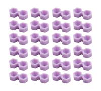 ULTECHNOVO 200 Pezzi Contenitore Prolunga e Minimizza gli Sprechi in Plastica Porpora per Extension Ciglia Struttura a Doppio Incavo a Forma di Cono per Servizi in Studi di Estetica