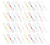 ULTECHNOVO 200 Pezzi Corda Elastica per Cellulare e Chiavi in Plastica, Cordino di Sicurezza Leggero e Resistente, per Uso Quotidiano e Vari Ambienti