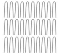 ULTECHNOVO 200 Pezzi Ganci a Forma di U in Filo di Tungsteno Argento Resistenti ad Alta Temperatura per Ceramica e Gioielli, Strumenti Precisi per Creazioni Artigianali e Appendere