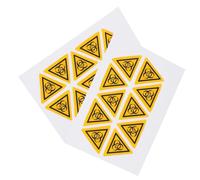 ULTECHNOVO 20pezzi Adesivi Di Sicurezza Biologica Per Laboratori Adesivi Di Avvertenza Per Rischi Di Contaminazione Facili Da Applicare Per Uso Ambienti Medici e Tecnologici