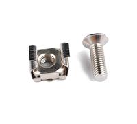 ULTECHNOVO 20pezzi Viti Dadi Cagnotte Square Hole Per Montaggio Racks Server e Armadi Al Carbonio Resistente