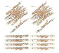 ULTECHNOVO 24 Pezzi di Mezuzah Benedizione per Porta Testo Ebraico Kosher, Pergamena Messianica per Decorazione Murale Esterna e Stipite, Simbolo Sacro per Casa e Veranda, Arredamento