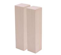 ULTECHNOVO 2pezzi Blocchi di Legno di Tiglio Morbido per Intaglio Materiali Artigianali Rettangolari Non Finiti per Progetti Fai da Te e Kit Intaglio Legno Principianti