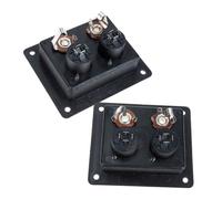 ULTECHNOVO 2pezzi Connettori Per Altoparlanti Banana Incasso Terminali Vie Piastra Per Subwoofer Morsetti Per Morsetti e Connettori Per Elettrici Per Cablaggio
