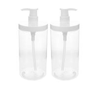 ULTECHNOVO 2pezzi Dispenser da Viaggio di Perdite Pompa Bottiglie Trasparenti per Articoli da Toeletta Adatte Shampoo Bagnoschiuma e Lozione Dimensioni Compatte per Viaggi