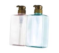 ULTECHNOVO 2pezzi Flacone di Plastica Pompa Contenitori per Doccia Bottiglia Ricaricabili e Riutilizzabili per Shampoo Lozione Bagnoschiuma Colore Casuale