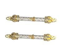 ULTECHNOVO 2pezzi Mezuzah in Metallo per Porta Esterna Kit di Decorazione Religiosa Ebraica Iscrizioni Bibliche Stipiti Biblici e Design Distintivo per Casa