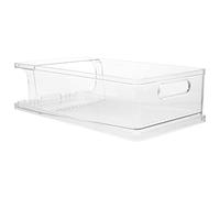 ULTECHNOVO 2pezzi Porta Lattine Per Frigorifero Contenitori in Plastica Pet Per Bevande Organizzatori Salvaspazio Per Conservazione in Cucina Dispenser Di Lattine Impilabili