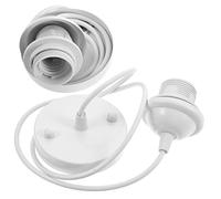 ULTECHNOVO 2pezzi Portalampada Vite in Metallo Cavo Per Lampada Sospensione Adattatore Per Portalampada Da Parete Rosone Da Soffitto Per Luce Led