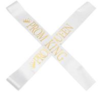 ULTECHNOVO 2pezzi Sashes per Cerimonia di Laurea Class of Fasce Decorativi Raso con Lettere Prom King Queen Accessori per Fotografie di Festa di Laurea