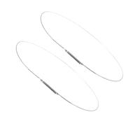 ULTECHNOVO 2pezzi Utensili Per Lavatrice Supporto Sportello Cerniera Blocco Accessori Anello Morsetto Argento