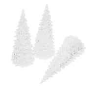 ULTECHNOVO 3 Pezzi Albero di Natale incandescente Decorazioni Leggero Iridescente Illumina L'Albero d'Autunno Piccolo Albero Che Cambia Colore Acrilico Transparent