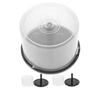 ULTECHNOVO 3 Pezzi Contenitore Per Cd Chiaro Sottile Secchio Vuoto Disco Girare Buste in Plastica Per Cd Custodia Dvd Contenitore Per Dvd Spazio Per Cd Impilabile Chiare Custodie Per Cd Pp