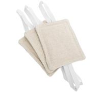 ULTECHNOVO 3 Pezzi Cuscinetti Silenziatori per Porta Beige in Cotone | Foratura, Facile Rimozione senza Tracce, per Ambienti di Studio Silenziosi e Varie Porte