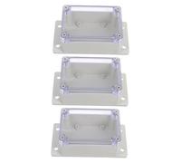 ULTECHNOVO 3 Set Scatole di Giunzione Elettriche Trasparenti Impermeabili con Protezione Anti-uv Custodie Resistenti alle Intemperie per Distribuzione Elettrica Esterna in Parchi e Strade