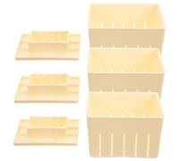 ULTECHNOVO 3 Set Stampi per Tofu Plastica con Pressa per Formaggio Domestica Resistente e Stampo Liscio per Tofu Fatto Casa Utensile per Produzione
