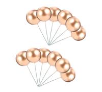 ULTECHNOVO 36 pezzi Palline Decorative per Torte Compleanno Adornamenti Cake Picks Schiuma Sicura per Decorazioni Festa e Party