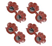 ULTECHNOVO 4 Pezzi Gli Occhiali Da Artiglio Di Orso Divertenti Occhiali Di Novità Accessori Per Occhiali Da Sole Per Occhiali Sciocchi Per i Plastica Marrone Chiaro