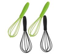 ULTECHNOVO 4 Pezzi In Acciaio Sbattitore Per Uova Manuale Sbattitore Per Uova A Mano Piccole In Acciaio Frusta Da Cucina Da Cucina