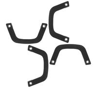 ULTECHNOVO 4 Pezzi Maniglia Fori da 16mm e 8mm per Carrello Elevatore di Sicurezza in Plastica Nera Resistente Agli Urti per Uso Industriale e Magazzini