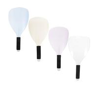 ULTECHNOVO 4 Pezzi Maschera Protettiva Leggera e Compatta in Plastica per Chioma con Manico Ergonomico per Uso Cosmetico e Taglio Chioma a Casa