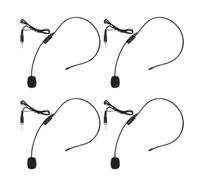 ULTECHNOVO 4 Pezzi Microfono da Testa Gancio Auricolare Microfono Cuffia per Amplificatore Vocale Compatto e Leggero Riduce Rumori di Fondo per Uso Didattico e Presentazioni