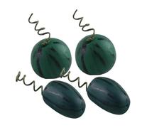 ULTECHNOVO 4 Pezzi mini anguria Miniature per la casa delle bambole Prop foto di anguria accessori per la cucina della casa delle bambole mini cose cibo minuscolo argilla Verde scuro