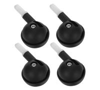 ULTECHNOVO 4 Ruote di Ricambio per Girello, Accessori per Ruote per Girello, Rotelle in Plastica per Passeggini Trend, per Bambini Che Imparano a Camminare, Nere