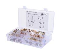 ULTECHNOVO 40pezzi Morsetto Stringitubo in Filo Zincato Fascetta Regolabile Per Tubi in Olio Resistente Alla Corrosione Senza Bordi Taglienti Stabile e Durevole Riutilizzabile e Riciclabile