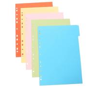 ULTECHNOVO 5 fogli Divisori per Raccoglitori Colorati da Separatore Indice per Quaderni e Blocchi Carta per Organizzazione Documenti e Note