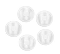 ULTECHNOVO 5 Pezzi Sottovaso Rotondo in Plastica Bianco per Vasi da Fiori, Spesso e Resistente, Previene Lo Sporco sul Pavimento per Decorazioni Domestiche
