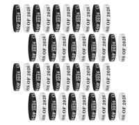 ULTECHNOVO 50 Pezzi Braccialetti in Silicone per Laurea di Braccialetti Colorati Flessibili e Resistenti per Festa di Laurea e Prom Party