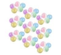 ULTECHNOVO 50 pezzi Capsule Rotonde Semi Trasparenti Macaron per Distributori Automatici Giocattoli Riempibili Contenitori Resistenti Plastica per Feste Compleanni e