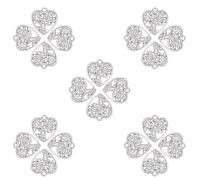 ULTECHNOVO 50 Pezzi Ciondoli Albero della Vita a Forma di Cuore in Lega Argento per Decorazione e Fai-da-te, Pendenti Semplici e Unici per Casa e Festa