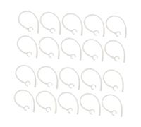 ULTECHNOVO 50 Pezzi Ear Hook Holder per Auricolari 6mm Bianco in Plastica