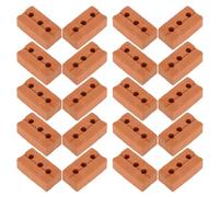 ULTECHNOVO 50 Pezzi Mini Mattoncini in Argilla per Modellismo Architettonico Aspetto Realistico e Design Vintage Resistenti a Danni per Micro Paesaggi e Case in Miniatura