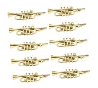ULTECHNOVO 50 Pezzi Modelli Mini Strumenti Musicali per Decorazioni Natalizie Tromba e Miniature per Progetti DIY Addobbi Albero e Ghirlande Festive delle