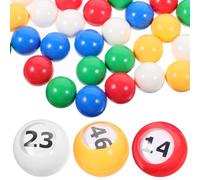 ULTECHNOVO 50 Pezzi Palline Numerate per Lotteria, in Pp, Leggere | Celebrazioni e Giochi a Estrazione, Comode da Riporre, Resistenti Agli Urti, Uso Semplice