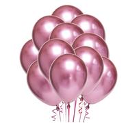 ULTECHNOVO 50Pezzi Palloncini Metallizzati Rosa da Lattice per Decorazioni Festive e Feste per Compleanni e Speciali