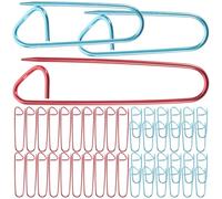 ULTECHNOVO 50pezzi Segnapunti per Tessitura Forma di U Fermapunti di Sicurezza Aghi per Cucire da Portapunti Curvi per Lavorare Maglia Colore Casuale