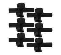 ULTECHNOVO 6 Pezzi Accessori per Trampolino Elastico a Forma di Farfalla in Pp Nero Rinforzo a Croce, Migliora Stabilità e Rimbalzo per attività All'aperto in Famiglia