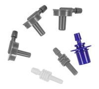 ULTECHNOVO 6 Pezzi Adattatori per Bracciale e Connettori per Sfigmomanometro, Materiale Abs, Leggeri e Semplici da Usare per Controllo Pressione Domestico