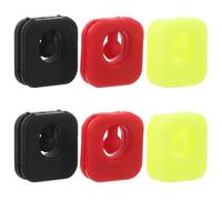 ULTECHNOVO 6 Pezzi Ammortizzatore per Racchetta da Tennis, Smorzatore Vibrazioni per Corde, Silicone, Quadrato, Riduce L'affaticamento del Braccio, per Tennis e Racquetball