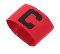 ULTECHNOVO 6 Pezzi Fascia da Capitano Calcio in Nailon Rosso Riutilizzabile e Lavabile per attività di Squadra e Sport All'aperto Accessorio Essenziale per Calcio
